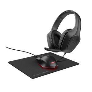 Combo Trust Gamer Mouse + Pad + Auriculares Trust Gtx 790