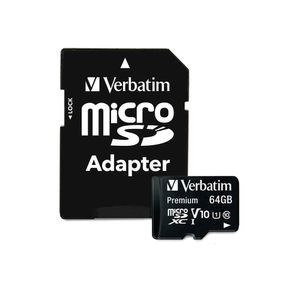 Memoria Micro Sd Verbatim 64Gb Con Adaptador