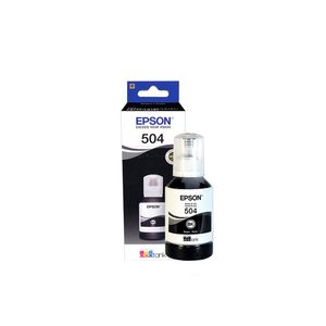 Botella De Tinta Epson 504 Negro