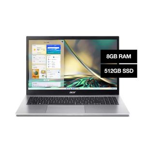 Notebook Acer Aspire 3 15,6" Fhd Core I5 8Gb 512Ssd W11 Silver