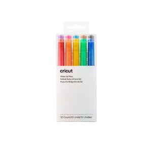 Lapiceras De Gel Arcoíris Con Brillantina Punta De 0.8Mm 10 Unidades