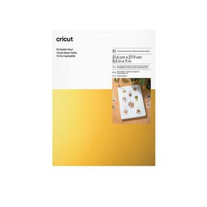 Vinilo Imprimible Cricut 21.6 Cm X 28 Cm 10 Unidades Dorado