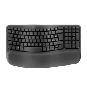 Teclado Ergo Inalámbrico Logitech  Wave Grafito