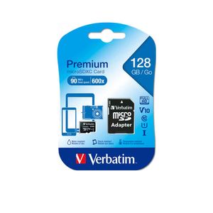 Memoria Micro Sd Verbatim 128Gb Con Adaptador