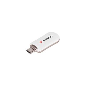 Pendrive Verbatim 128Gb Plectra Usb-C Flash Drive – White