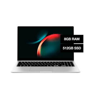 Notebook Samsung Galaxy Book3 Intel Core I5 8Gb Ram 512Gb Nvme Ssd Silver