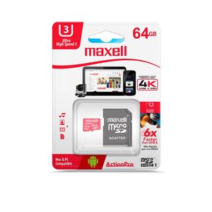 Memoria Maxell Microsd 64Gb Con Adaptador