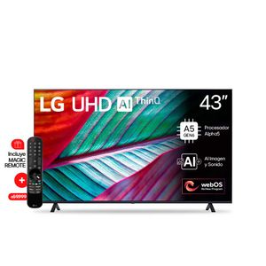 Tv Lg Uhd  Ai 43" 4K Procesador Alpha 5 6Ta Gen Con Inteligencia Artificial 43Ur8750