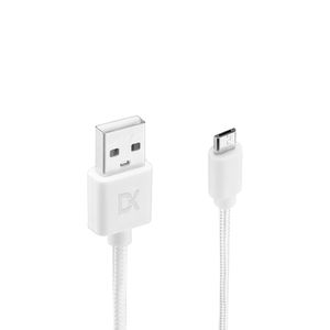Cable Dekkin Lightning A Usb 1M Trenzado Blanco