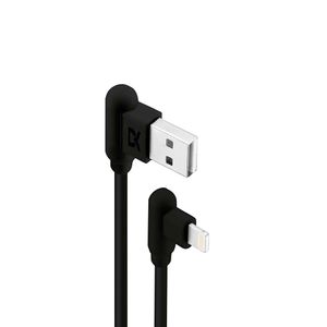 Cable Dekkin Usb A Lightning 1M Pvc 90 Grados Negro
