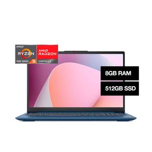 Notebook Lenovo Ideapad Slim 3 15,6" Amd Ryzen 5 7520U 8Gb 512Ssd W11