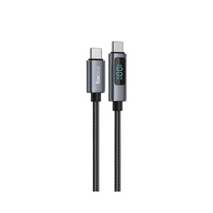 Cable Foxbox Pixel Con Lcd Display Type-C To Type-C 1M Black 100W