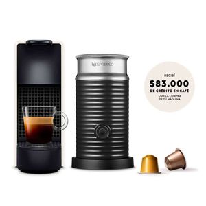 Nespresso Essenza Mini White Rectangular + Aeroccino